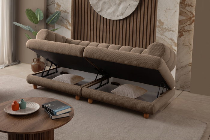 Atelier Del Sofa Gloria - Sofá de 3 plazas Latte